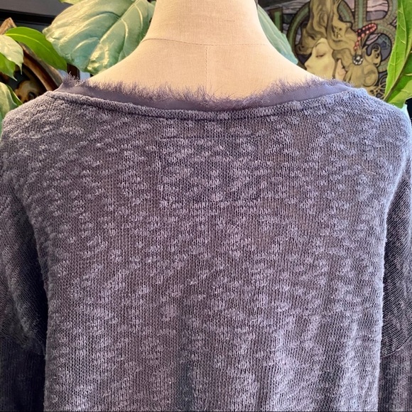 Anthropologie Deletta Nubby Circle Sweater Grey - Picture 13 of 15